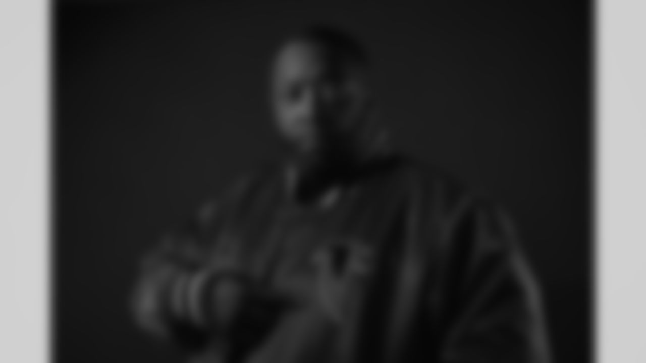 Killer Mike poses for a portrait before the game against the New Orleans Saints at Mercedes-Benz Stadium in Atlanta, Ga. on Sunday, November 26, 2023. (Photo by Brandon Magnus/Atlanta Falcons)