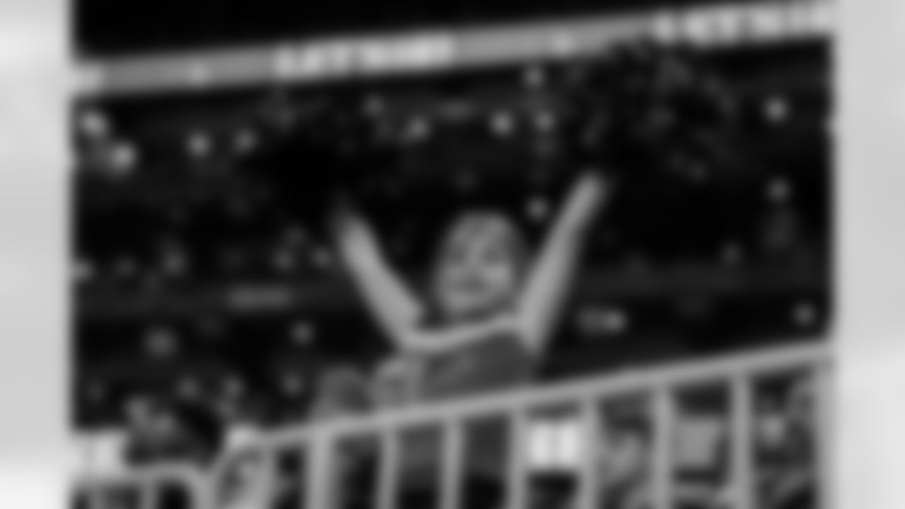 A young fan during the Week 17 Game against the Los Angeles Rams at Mercedes-Benz Stadium in Atlanta, Georgia on Monday, December 29, 2025. (Photo by Taylor McLaughlin/Atlanta Falcons)