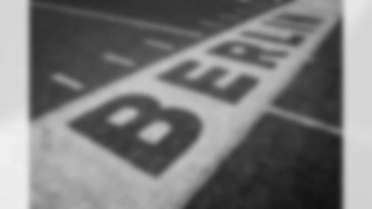 A view during warm up before the Week 10 Game against the Indianapolis Colts at Olympic Stadium in Berlin, Germany on Sunday, November 9, 2025. (Photo by Jay Bendlin/Atlanta Falcons)