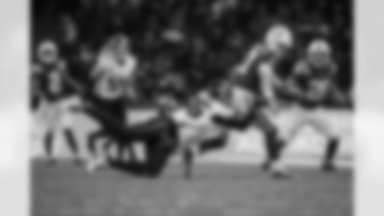 Atlanta Falcons defensive lineman Zach Harrison #96 during the Week 10 Game against the Indianapolis Colts at Olympic Stadium in Berlin, Germany on Sunday, November 9, 2025. (Photo by Jay Bendlin/Atlanta Falcons)