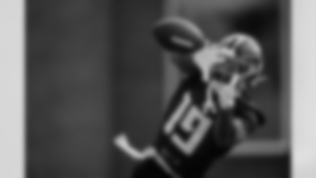 Atlanta Falcons wide receiver Chris Blair #19 during practice at Atlanta Falcons Training Facility in Flowery Branch, Georgia, on Wednesday, December 24, 2025. (Photo by Jay Bendlin/Atlanta Falcons)