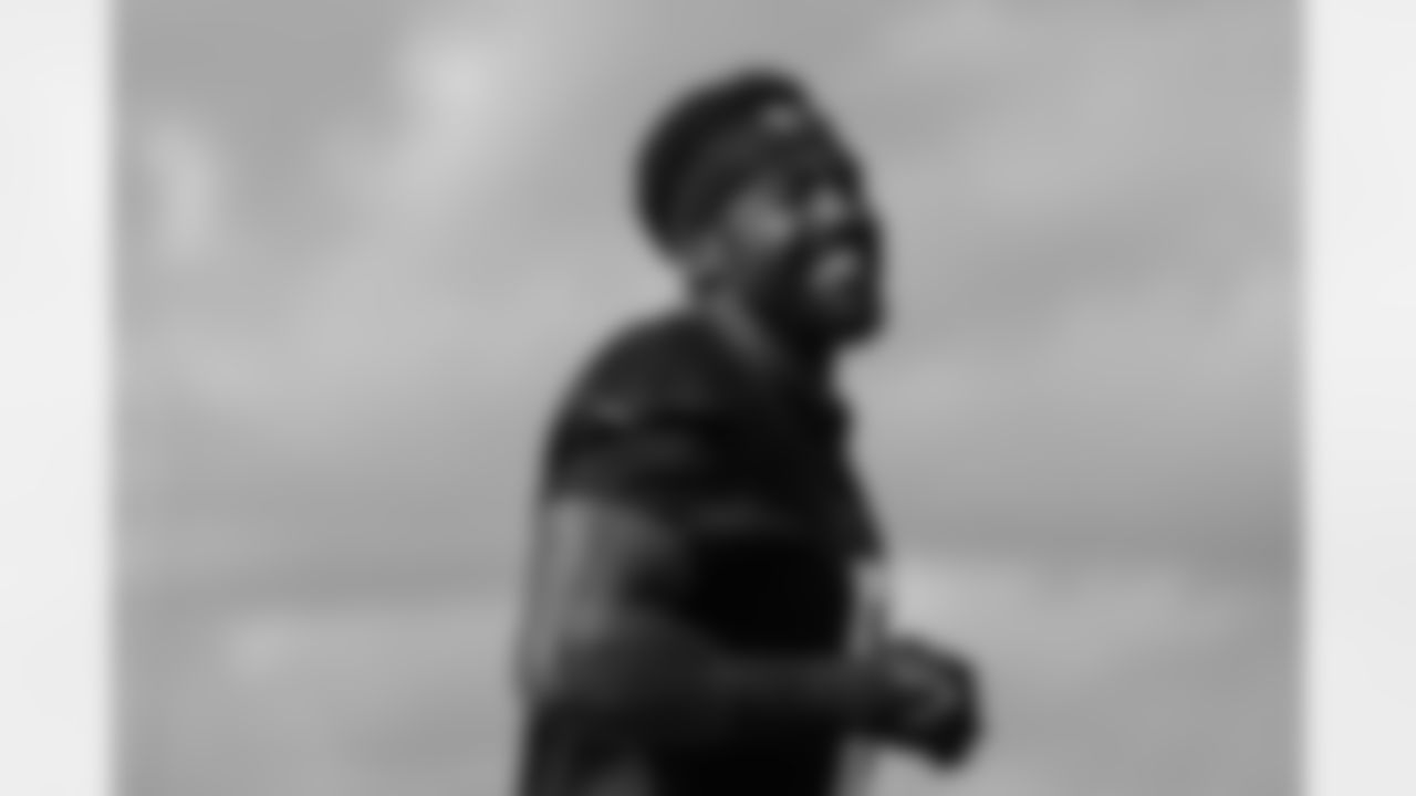 Atlanta Falcons outside linebacker Divine Deablo #0 during practice at Atlanta Falcons Training Facility in Flowery Branch, Georgia, on Wednesday, November 19, 2025. (Photo by Jay Bendlin/Atlanta Falcons)