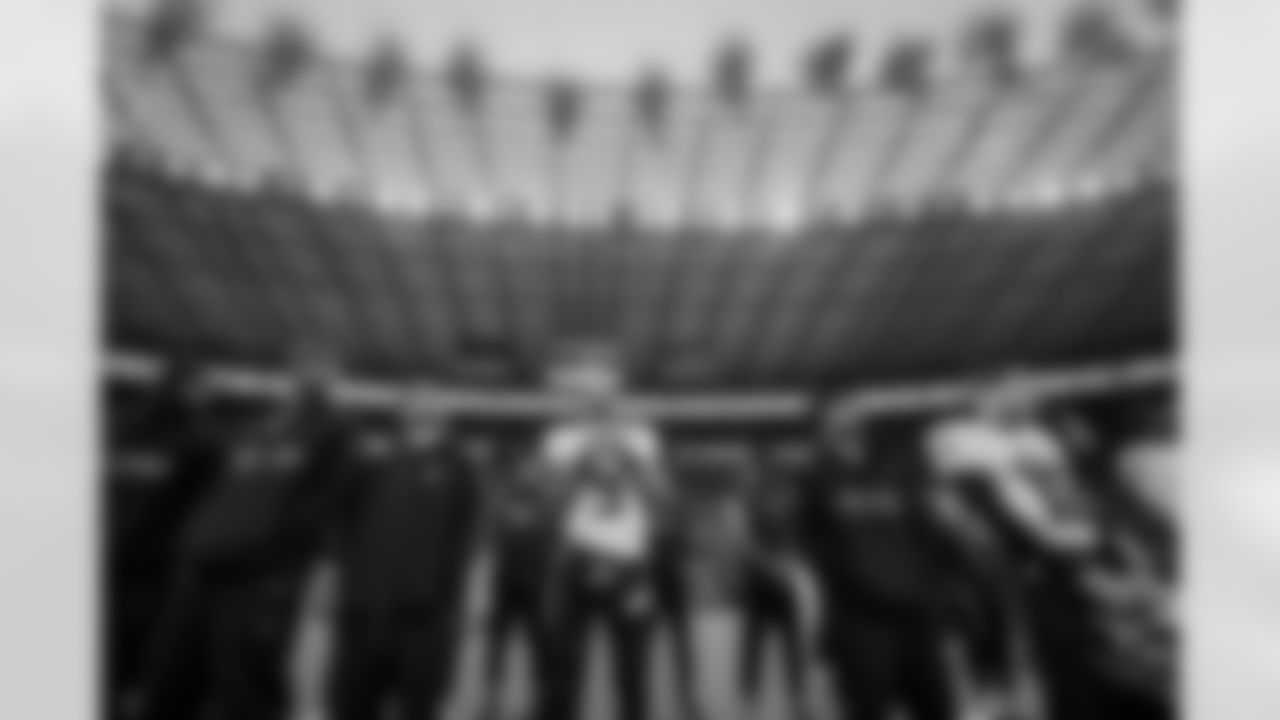 Atlanta Falcons quarterback Michael Penix Jr. #9 prior to the Week 10 Game against the Indianapolis Colts at Olympic Stadium in Berlin, Germany on Sunday, November 9, 2025. (Photo by Taylor McLaughlin/Atlanta Falcons)