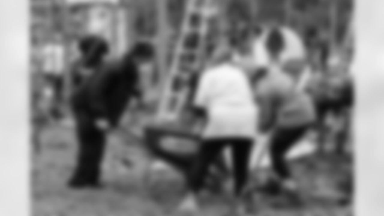 Scenes from the KABOOM! Playground Build at Randolph Medlock Park in Stone Mountain, Ga. on Tuesday, October 28, 2025. (Photo by Serena Brown/Atlanta Falcons)