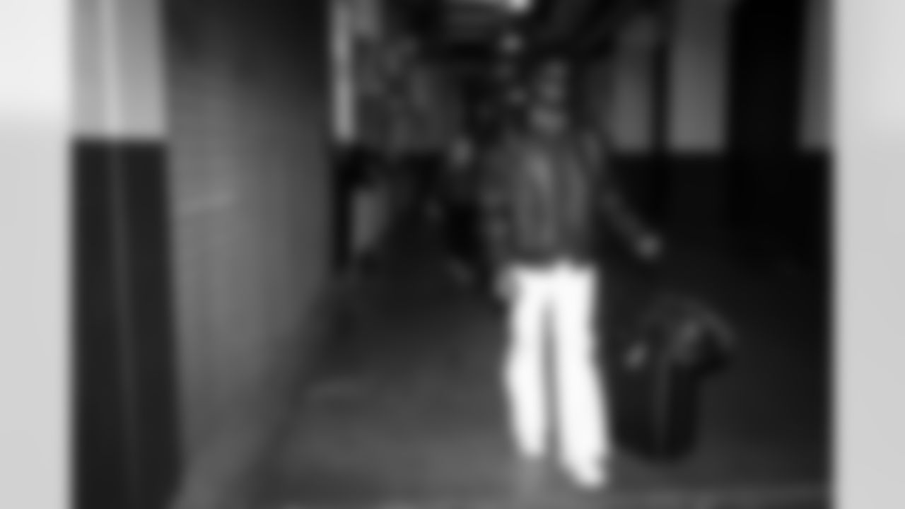 Atlanta Falcons safety Jordan Fuller #29 arrives before the Week 12 Game against the New Orleans Saints at Caesars Superdome in New Orleans, Louisiana on Sunday, November 23, 2025. (Photo by Jay Bendlin/Atlanta Falcons)