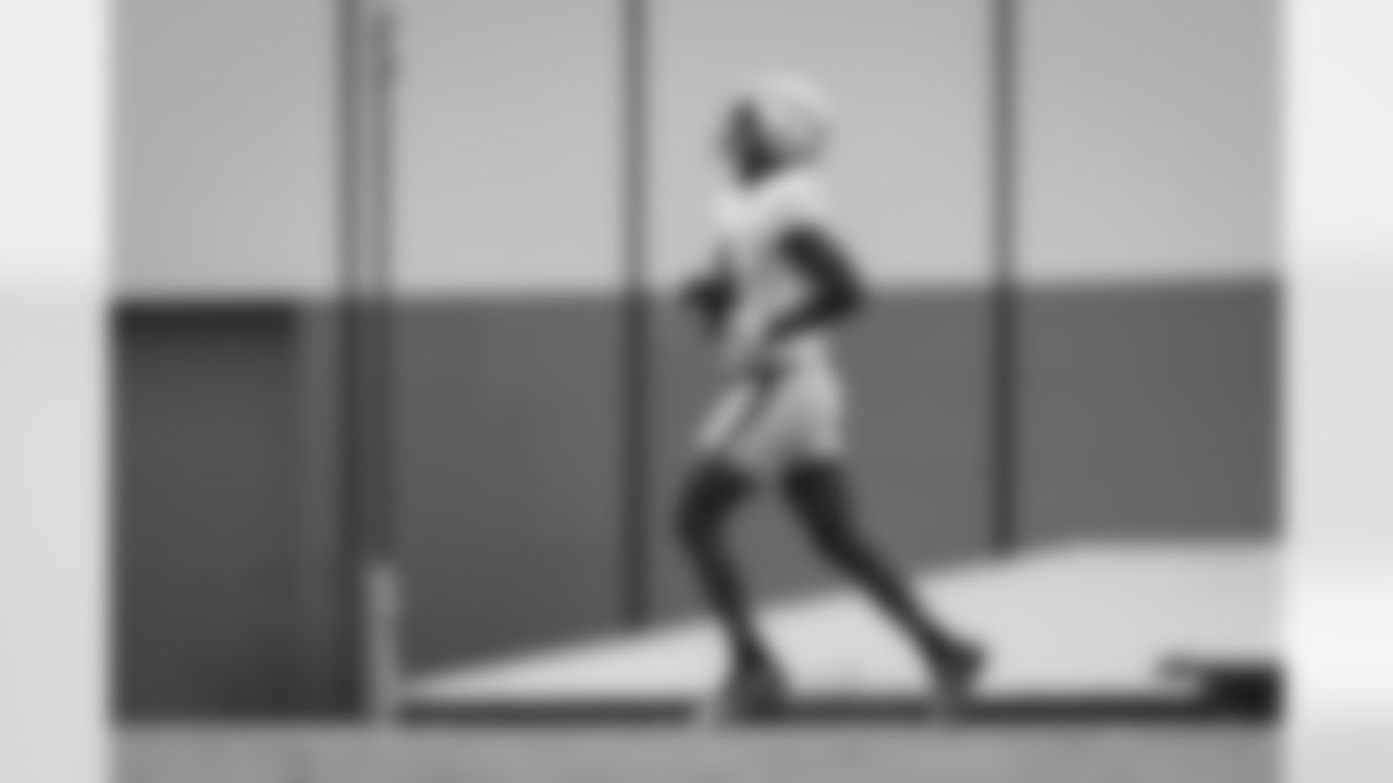 Atlanta Falcons tight end Kyle Pitts Sr. #8 during practice at Atlanta Falcons Training Facility in Flowery Branch, Georgia, on Thursday, November 20, 2025. (Photo by Jay Bendlin/Atlanta Falcons)