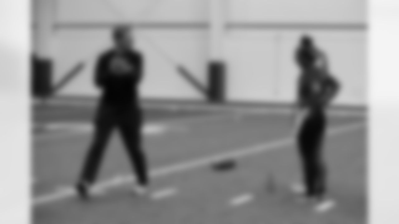 Scenes from the Atlanta Falcons Girls Flag Clinic at the Atlanta Falcons Training Facility in Flowery Branch, Ga. on Tuesday, February 17, 2026. (Photo by Kathryn Skeean/Atlanta Falcons)