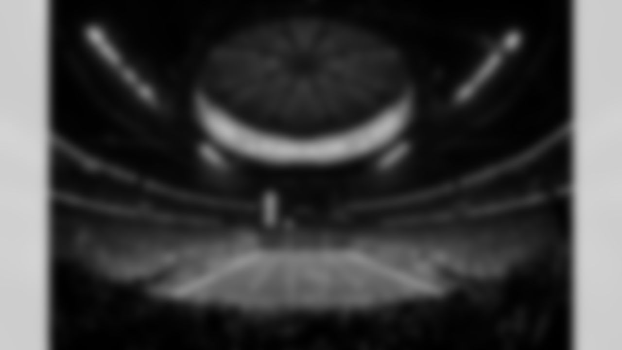 General view of Mercedes-Benz Stadium during the Week 17 Game against the Los Angeles Rams at Mercedes-Benz Stadium in Atlanta, Georgia on Monday, December 29, 2025. (Photo by Jay Bendlin/Atlanta Falcons)