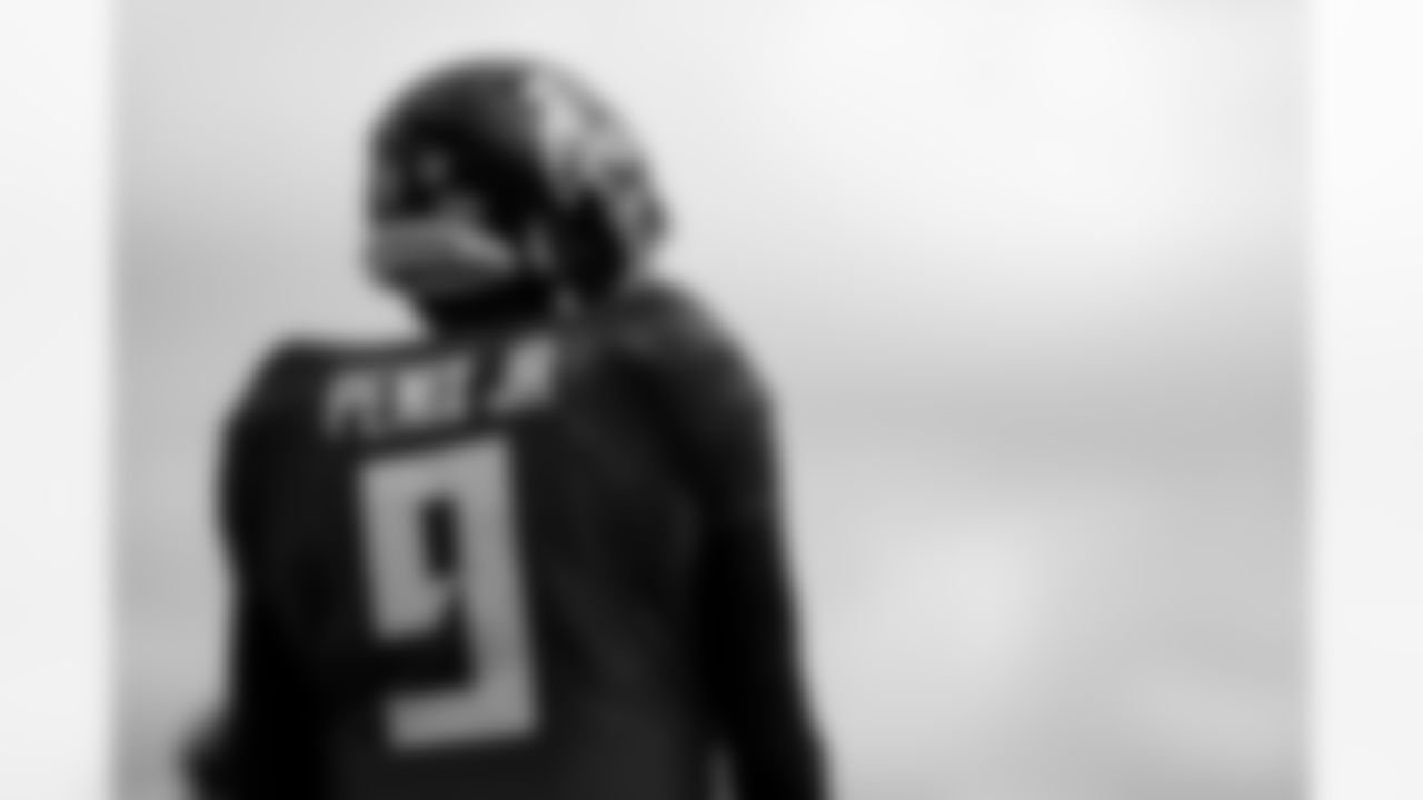 Atlanta Falcons quarterback Michael Penix Jr. #9 during practice at AT&T Training Camp at Atlanta Falcons Training Facility in Flowery Branch, Georgia, on Wednesday, August 6, 2025. (Photo by Jay Bendlin/Atlanta Falcons)