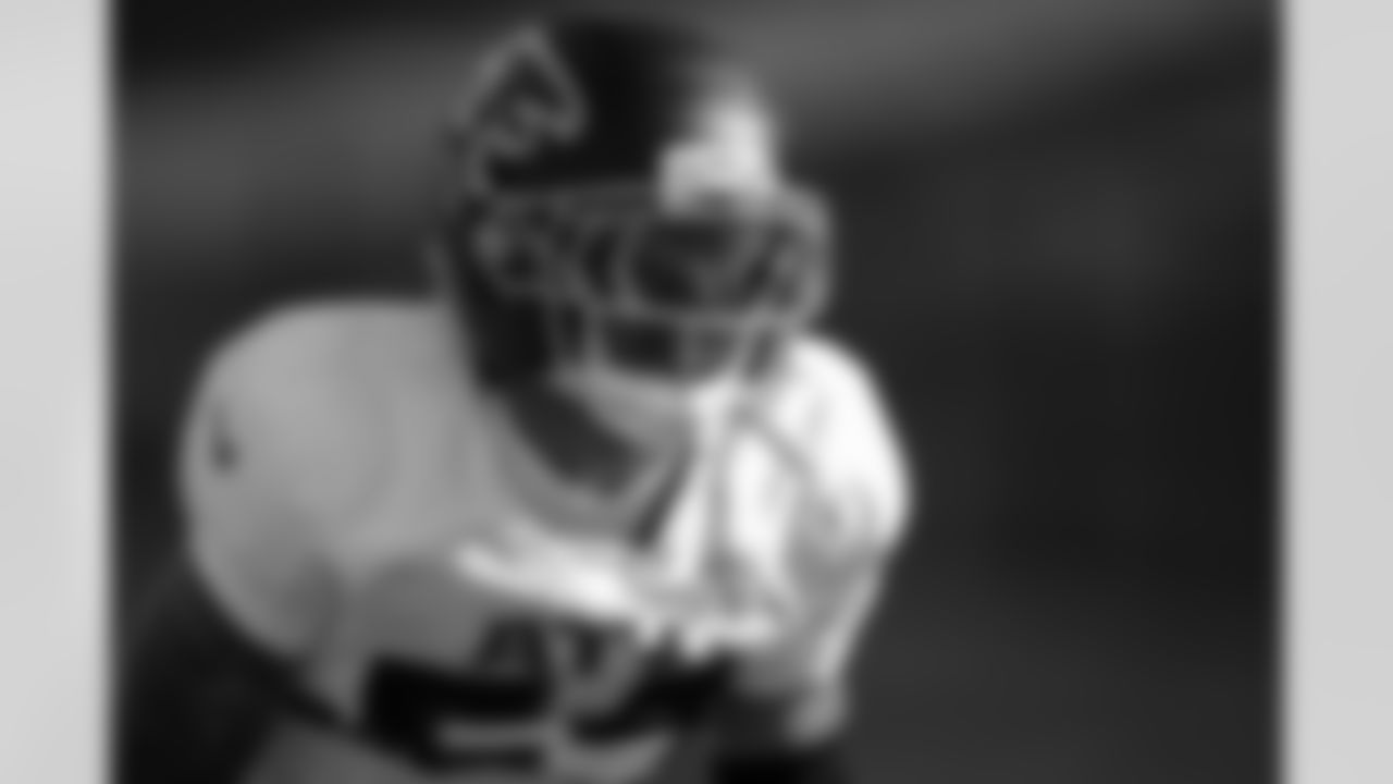 Atlanta Falcons cornerback A.J. Terrell Jr. #24 during practice at Atlanta Falcons Training Facility in Flowery Branch, Georgia, on Thursday, November 13, 2025. (Photo by Taylor McLaughlin/Atlanta Falcons)