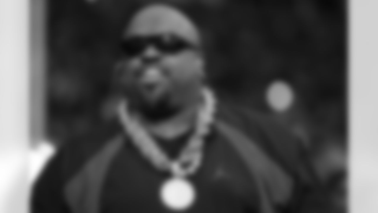 Cee Lo Green prior to the Week 12 Game against the New Orleans Saints at Mercedes-Benz Stadium in Atlanta, Georgia on Sunday, November 26, 2023. (Photo by Matthew Grimes/Atlanta Falcons)