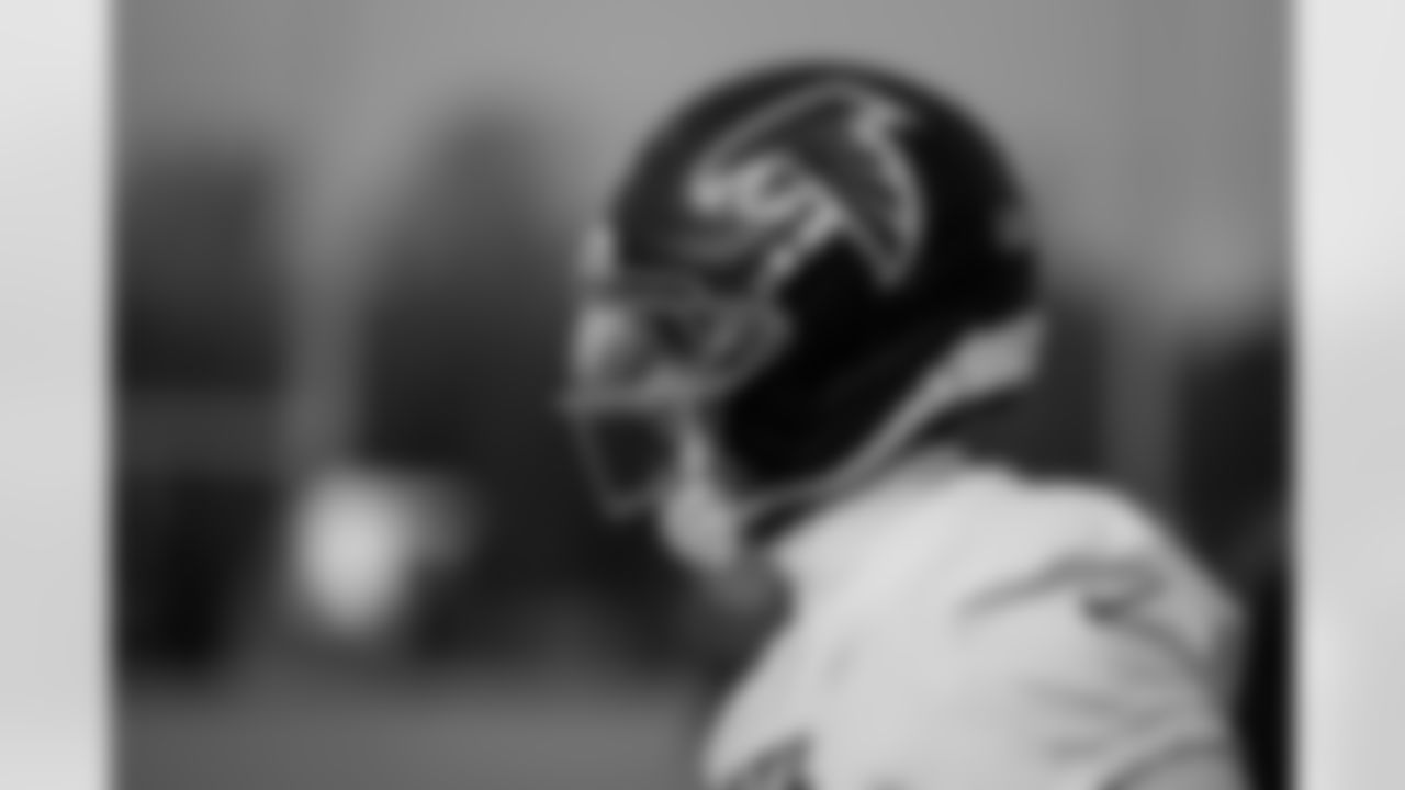 Atlanta Falcons cornerback A.J. Woods #30 during practice at Atlanta Falcons Training Facility in Flowery Branch, Georgia, on Wednesday, December 17, 2025. (Photo by Jay Bendlin/Atlanta Falcons)