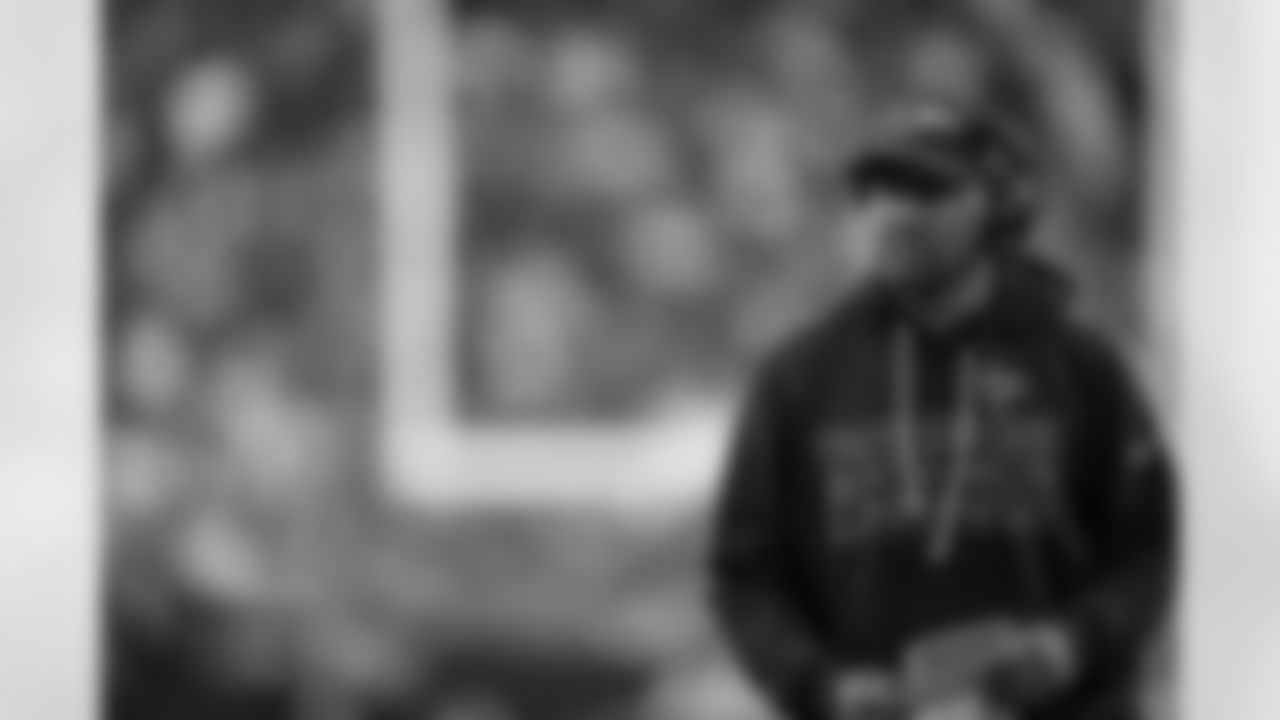 Atlanta Falcons coaching staff during the Week 16 Game against the Arizona Cardinals at State Farm Stadium in Glendale, Arizona on Sunday, December 21, 2025. (Photo by Taylor McLaughlin/Atlanta Falcons)