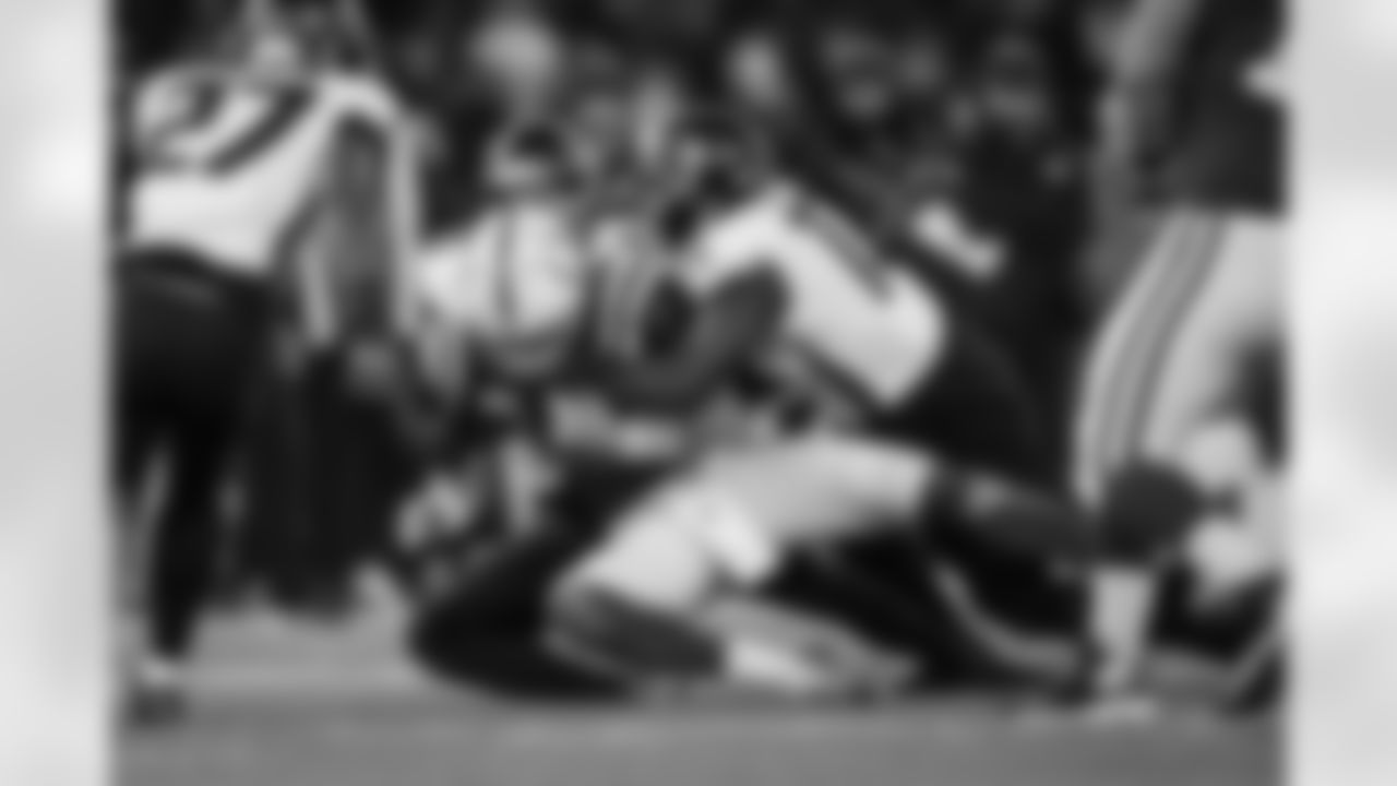 Atlanta Falcons outside linebacker Arnold Ebiketie #17 during the Week 10 Game against the Indianapolis Colts at Olympic Stadium in Berlin, Germany on Sunday, November 9, 2025. (Photo by Jay Bendlin/Atlanta Falcons)