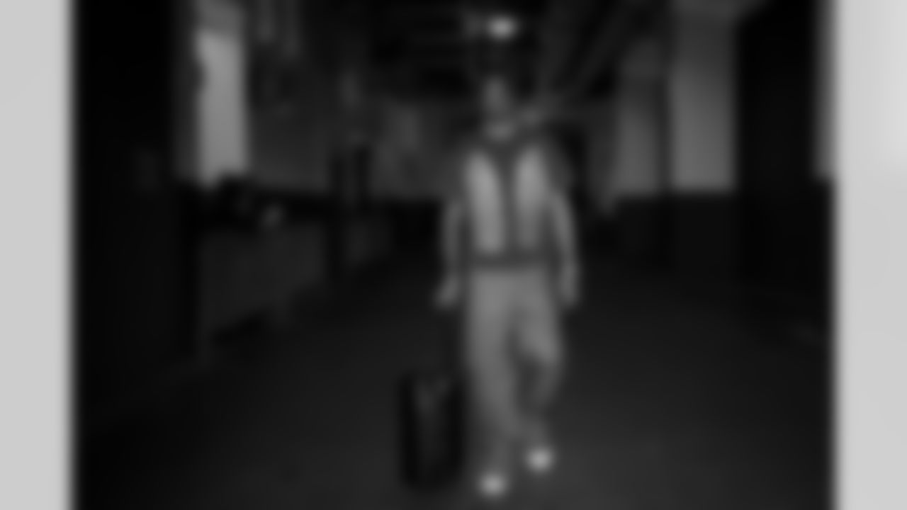 Atlanta Falcons cornerback A.J. Terrell #24 arrives before the Week 12 Game against the New Orleans Saints at Caesars Superdome in New Orleans, Louisiana on Sunday, November 23, 2025. (Photo by Jay Bendlin/Atlanta Falcons)