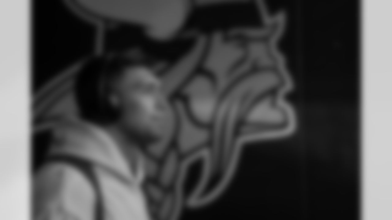 Atlanta Falcons inside linebacker Kaden Elliss #55 arrives prior to the Week 2 Game against the Minnesota Vikings at U.S. Bank Stadium in Minneapolis, Minnesota on Sunday, September 14, 2025. (Photo by Brandon Magnus/Atlanta Falcons)