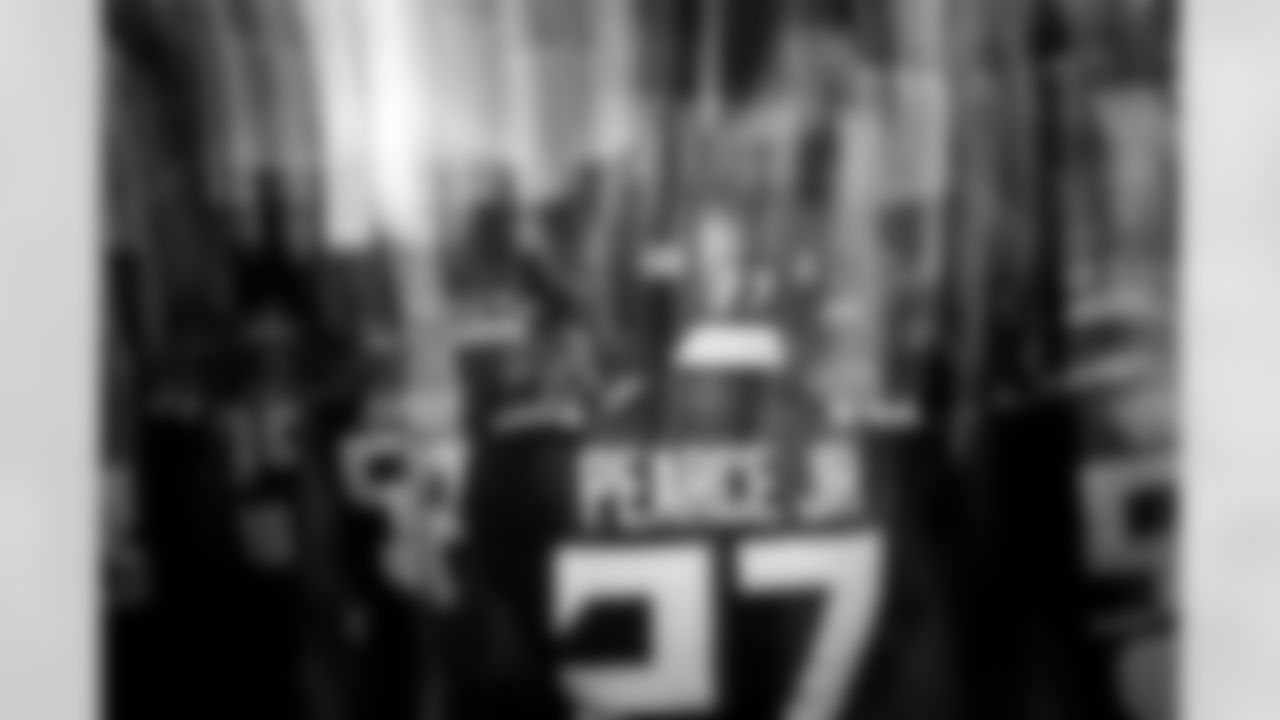 A general view in the tunnel before the Preseason Game against the Detroit Lions at Mercedes-Benz Stadium in Atlanta, Georgia on Friday, August 8, 2025. (Photo by Brandon Magnus/Atlanta Falcons)