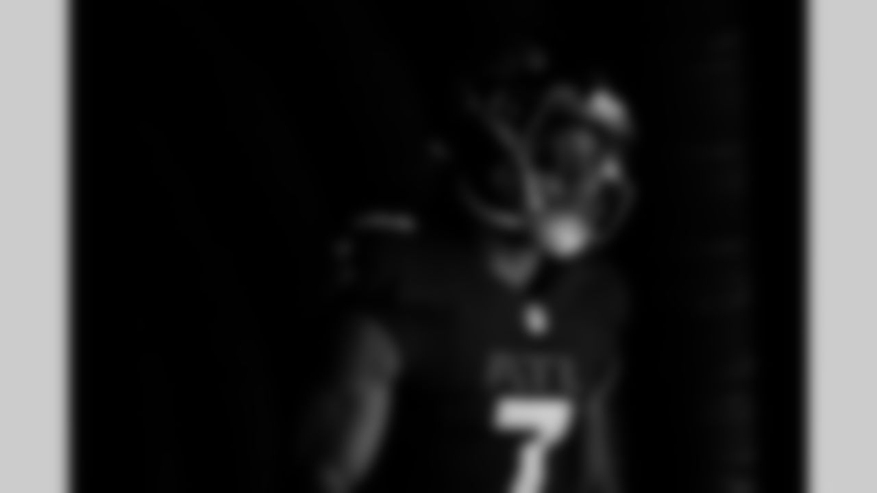 Atlanta Falcons running back Bijan Robinson #7 in the tunnel before the Week 1 Game against the Tampa Bay Buccaneers at Mercedes-Benz Stadium in Atlanta, Georgia on Sunday, September 7, 2025. (Photo by Jay Bendlin/Atlanta Falcons)