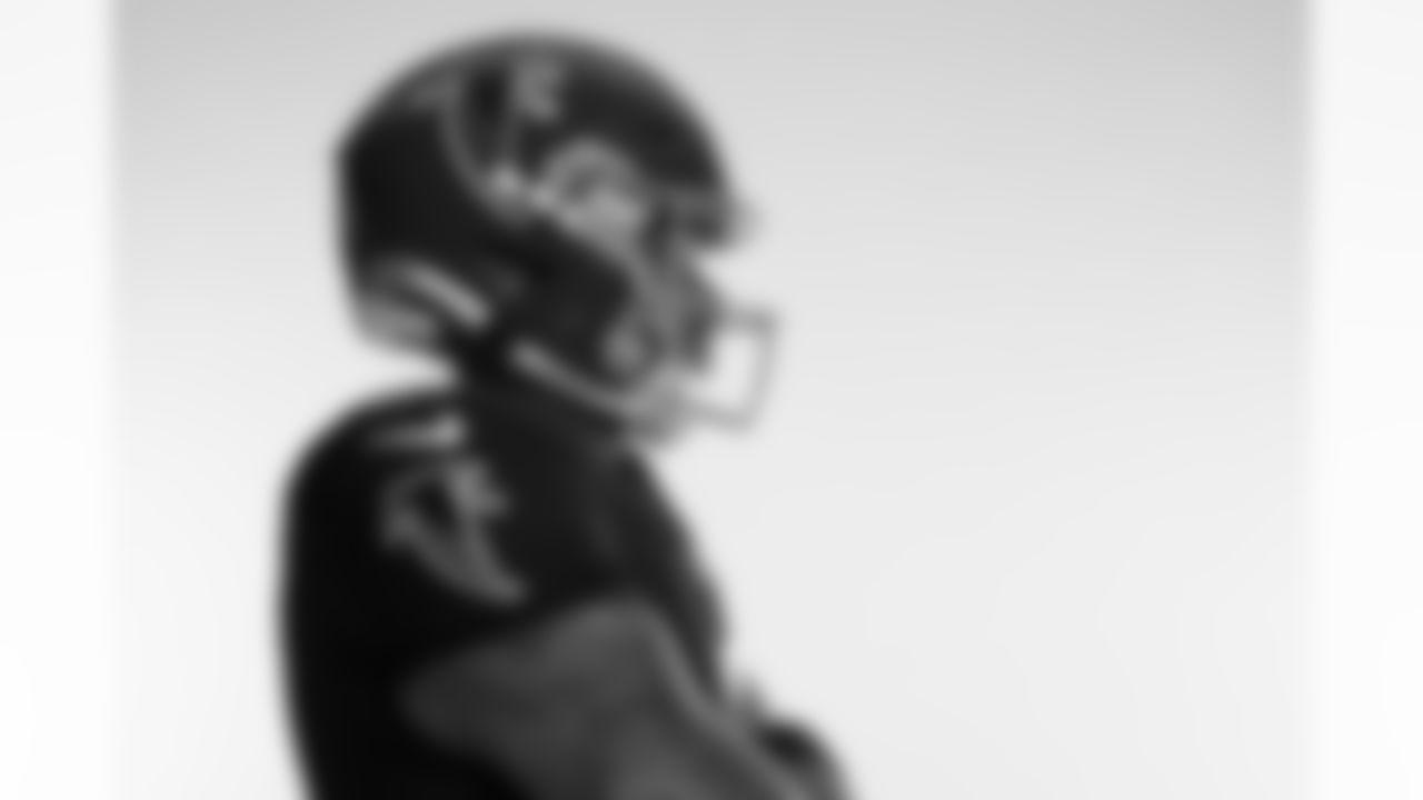 Atlanta Falcons quarterback Michael Penix Jr. #9 poses for a photo during Throwback Creative Days at the Atlanta Falcons Training Facility in Flowery Branch, Ga. on Wednesday, May 7, 2025. (Photo by Jay Bendlin/Atlanta Falcons)