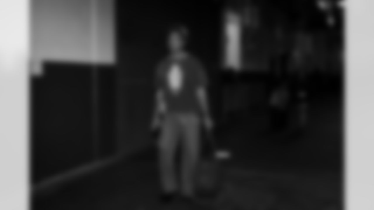 Atlanta Falcons cornerback Mike Hughes #21 arrives before the Week 12 Game against the New Orleans Saints at Caesars Superdome in New Orleans, Louisiana on Sunday, November 23, 2025. (Photo by Jay Bendlin/Atlanta Falcons)