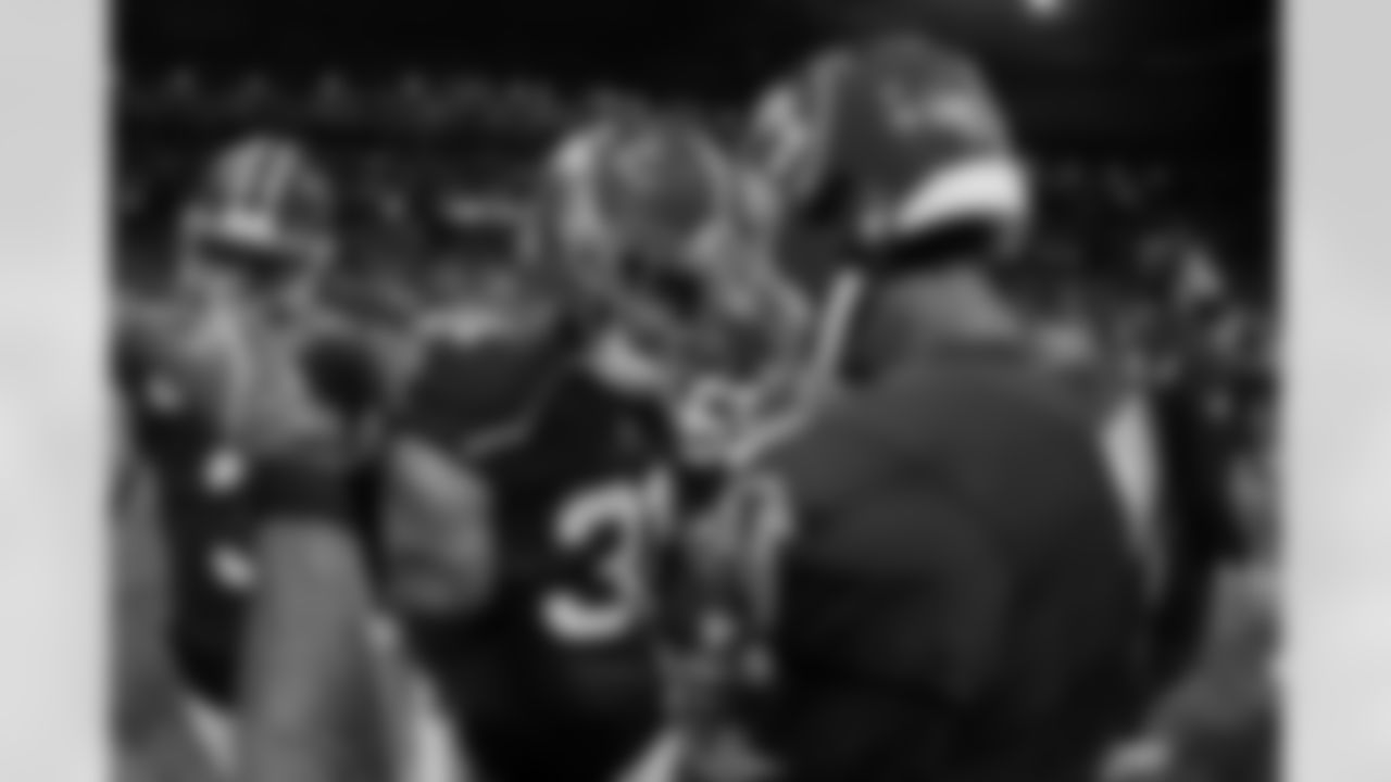 Atlanta Falcons safety Xavier Watts #31 after the Week 17 Game against the Los Angeles Rams at Mercedes-Benz Stadium in Atlanta, Georgia on Monday, December 29, 2025. (Photo by Jay Bendlin/Atlanta Falcons)