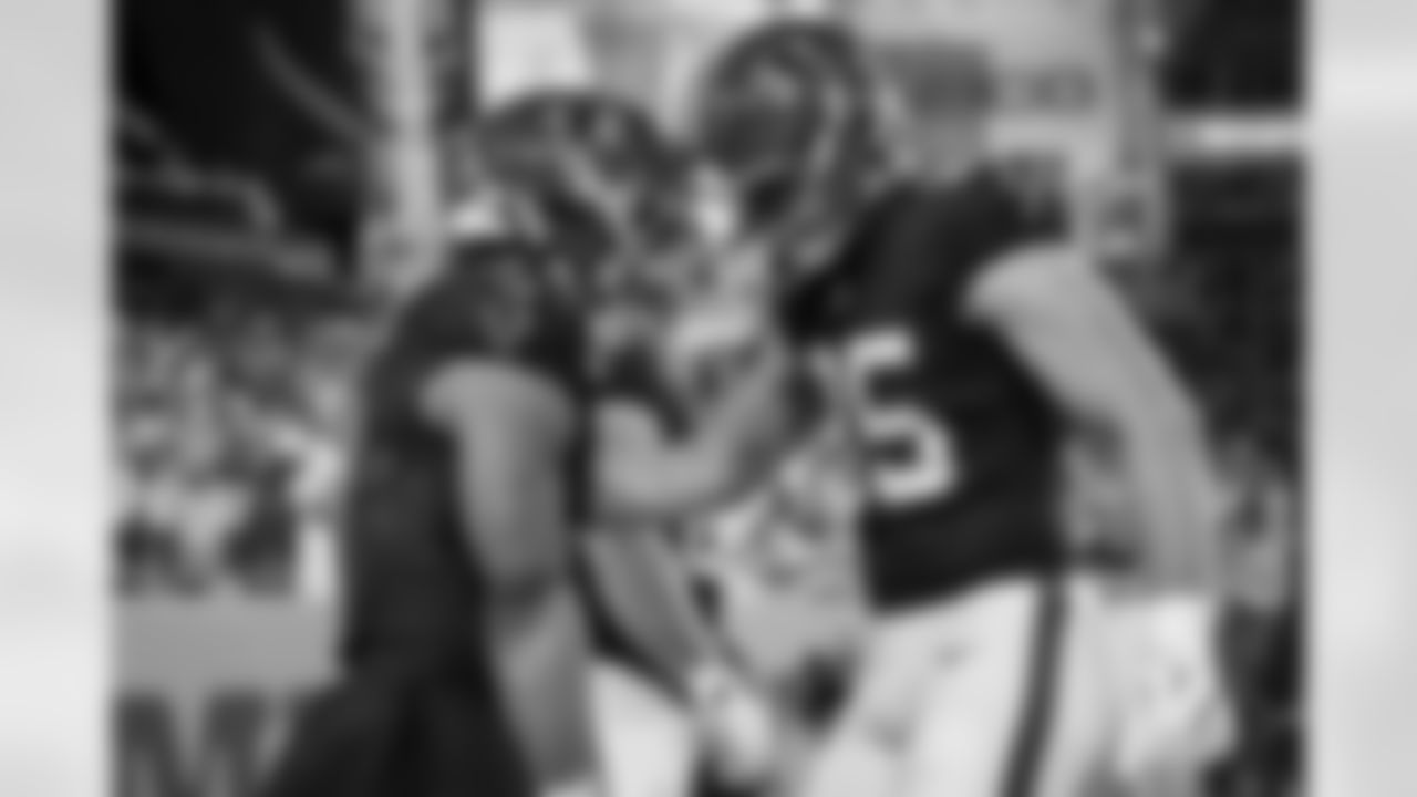 Atlanta Falcons running back Bijan Robinson #7 reacts after scoring a touchdown during the Week 15 Game against the Tampa Bay Buccaneers at Raymond James Stadium in Tampa, Florida on Thursday, December 11, 2025. (Photo by Jay Bendlin/Atlanta Falcons)