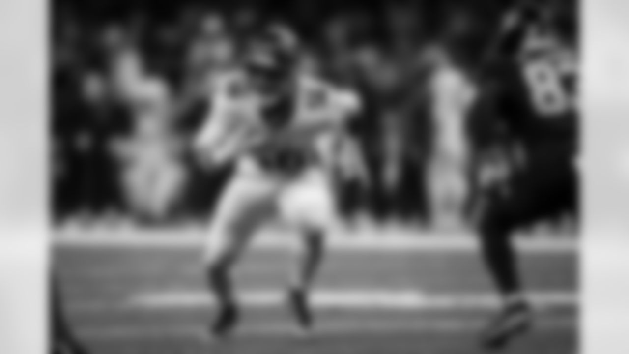 Atlanta Falcons edge rusher Leonard Floyd #56 during the Week 12 Game against the New Orleans Saints at Caesars Superdome in New Orleans, Louisiana on Sunday, November 23, 2025. (Photo by Jay Bendlin/Atlanta Falcons)