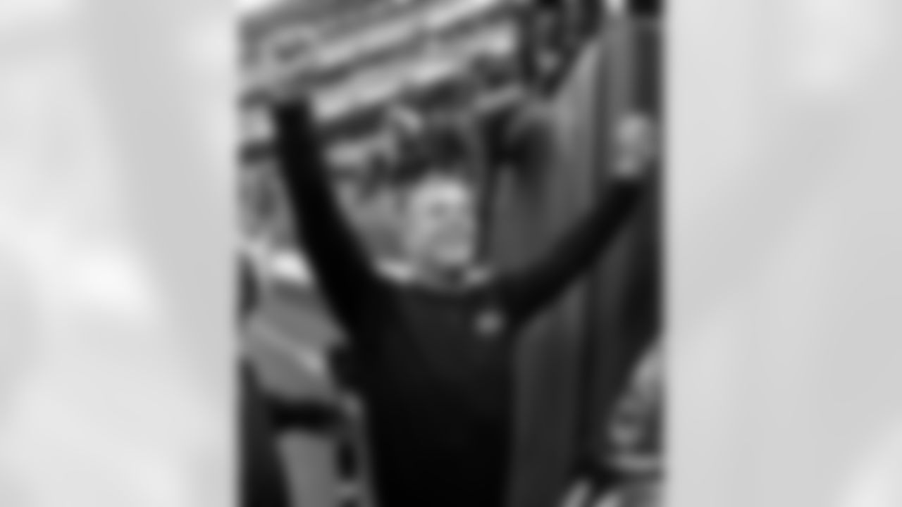 Baltimore Ravens head coach John Harbaugh celebrates after the Ravens defeated the Cleveland Browns in an NFL football game against the Cleveland Browns, Sunday, Dec. 17, 2017, in Cleveland. (AP Photo/Ron Schwane)