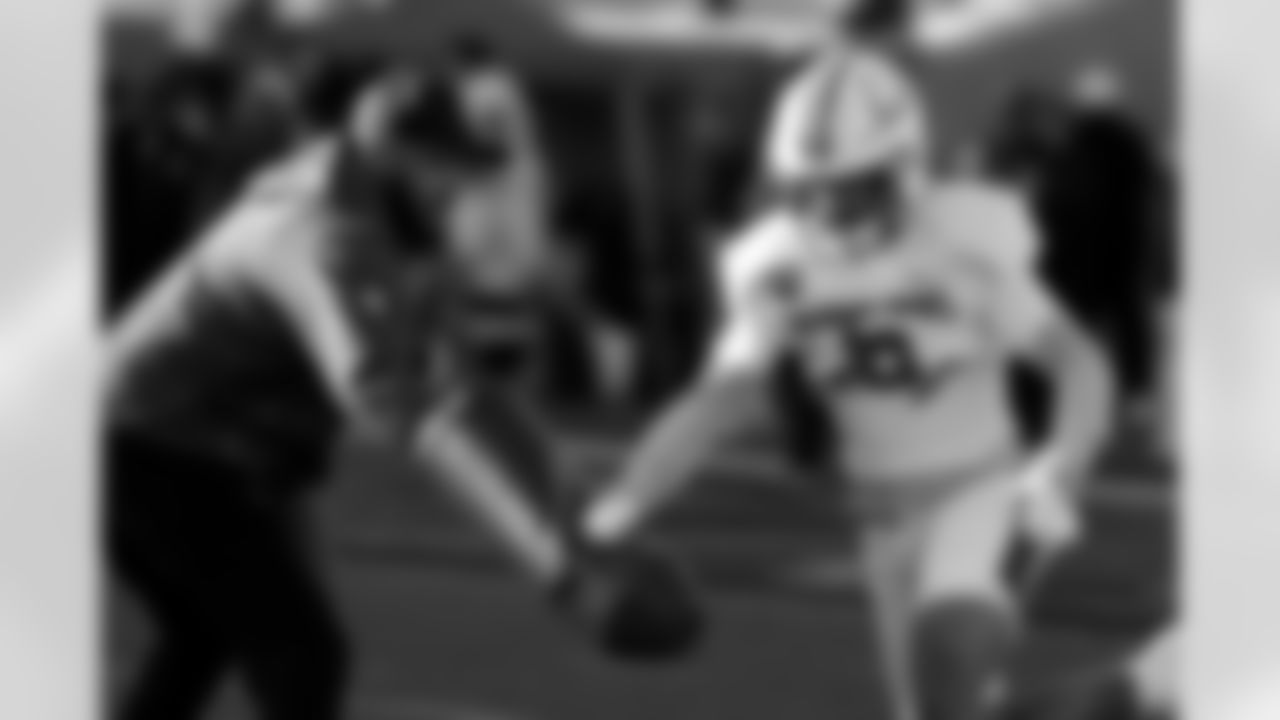 American Team wide receiver Devin Voisin (5), of South Alabama, runs through drills during practice for the Senior Bowl NCAA college football game Wednesday, Jan. 28, 2026, in Mobile, Ala. (AP Photo/Butch Dill)