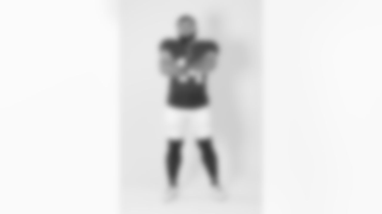 New York Giants running back Cam Skattebo (44) poses for a portrait during the NFLPA Rookie Premiere on Saturday, May 17, 2025 in Thousand Oaks, Calif. (Ben Liebenberg/NFL)