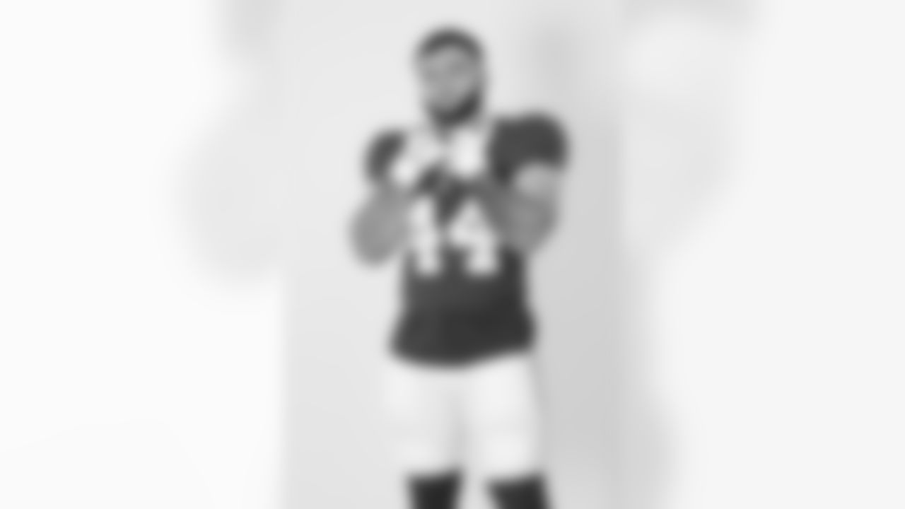 New York Giants running back Cam Skattebo (44) poses for a portrait during the NFLPA Rookie Premiere on Saturday, May 17, 2025 in Thousand Oaks, Calif. (Ben Liebenberg/NFL)