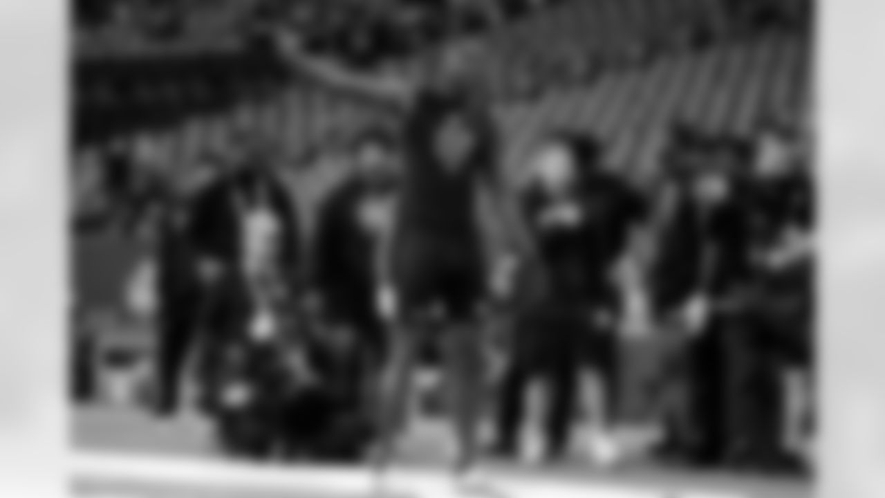 North Carolina defensive back Marcus Allen (02) participates in a drill during the 2026 NFL Scouting Combine on Friday, February 27, 2026 in Indianapolis, Indiana. (Lauren Leigh Bacho/NFL)