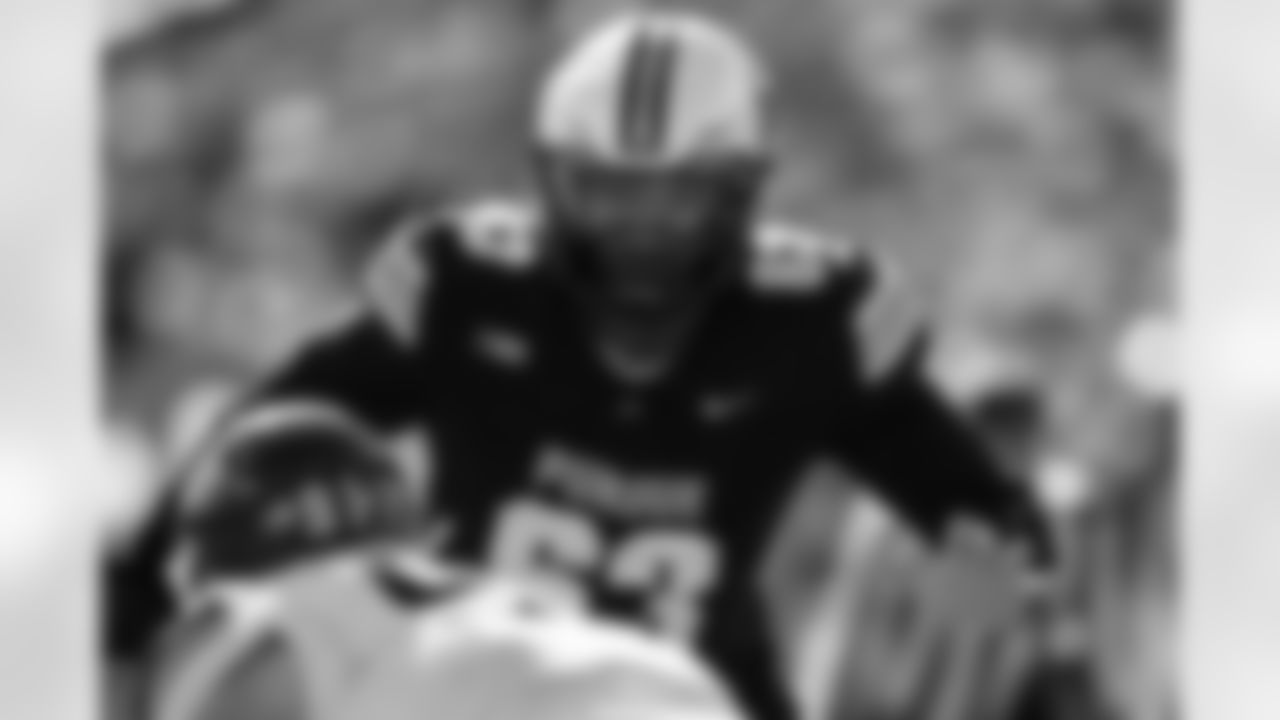 Marcus Mbow of Purdue Football of the Purdue Boilermakers Football team is seen on Nov. 2nd, 2024 at Ross-Ade Stadium during a game against the Northwestern University Wildcats in West Lafayette, Ind.