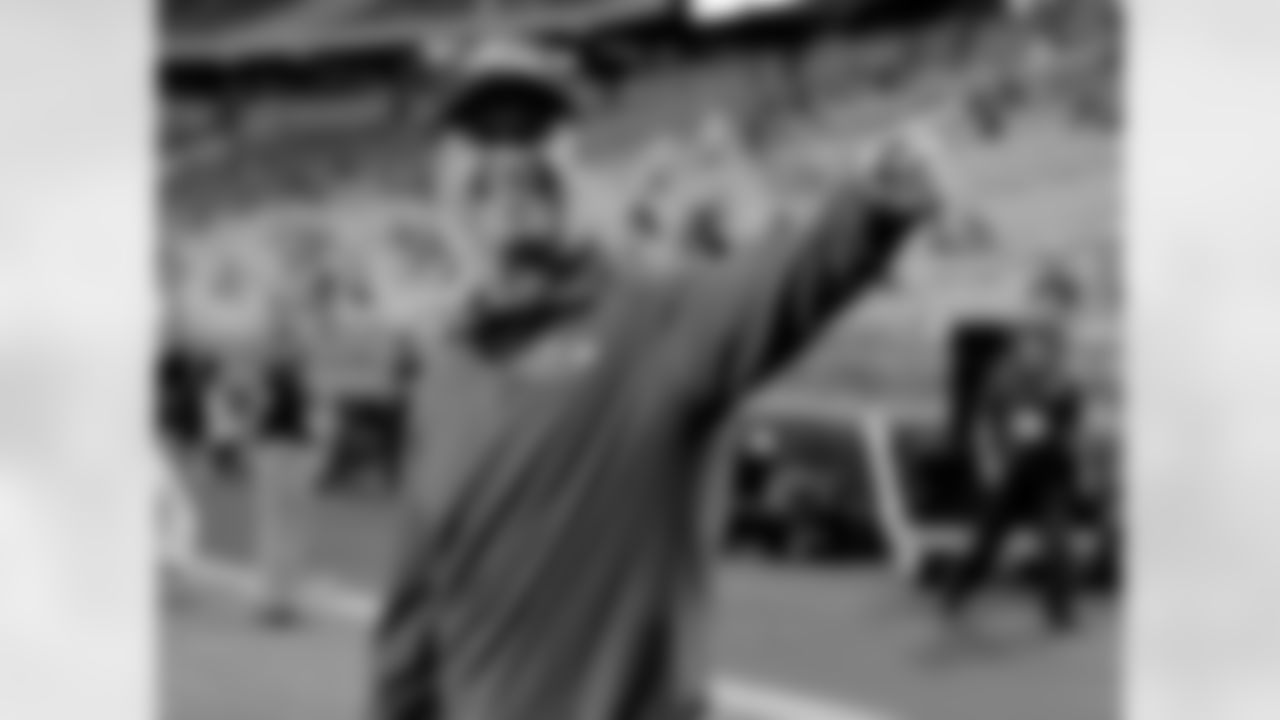 Baltimore Ravens head coach John Harbaugh takes the field prior to an NFL football game against the Arizona Cardinals, Monday, Oct. 26, 2015, in Glendale, Ariz. (AP Photo/Rick Scuteri)