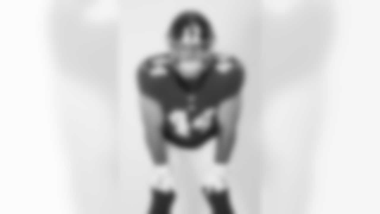 New York Giants running back Cam Skattebo (44) poses for a portrait during the NFLPA Rookie Premiere on Saturday, May 17, 2025 in Thousand Oaks, Calif. (Ben Liebenberg/NFL)