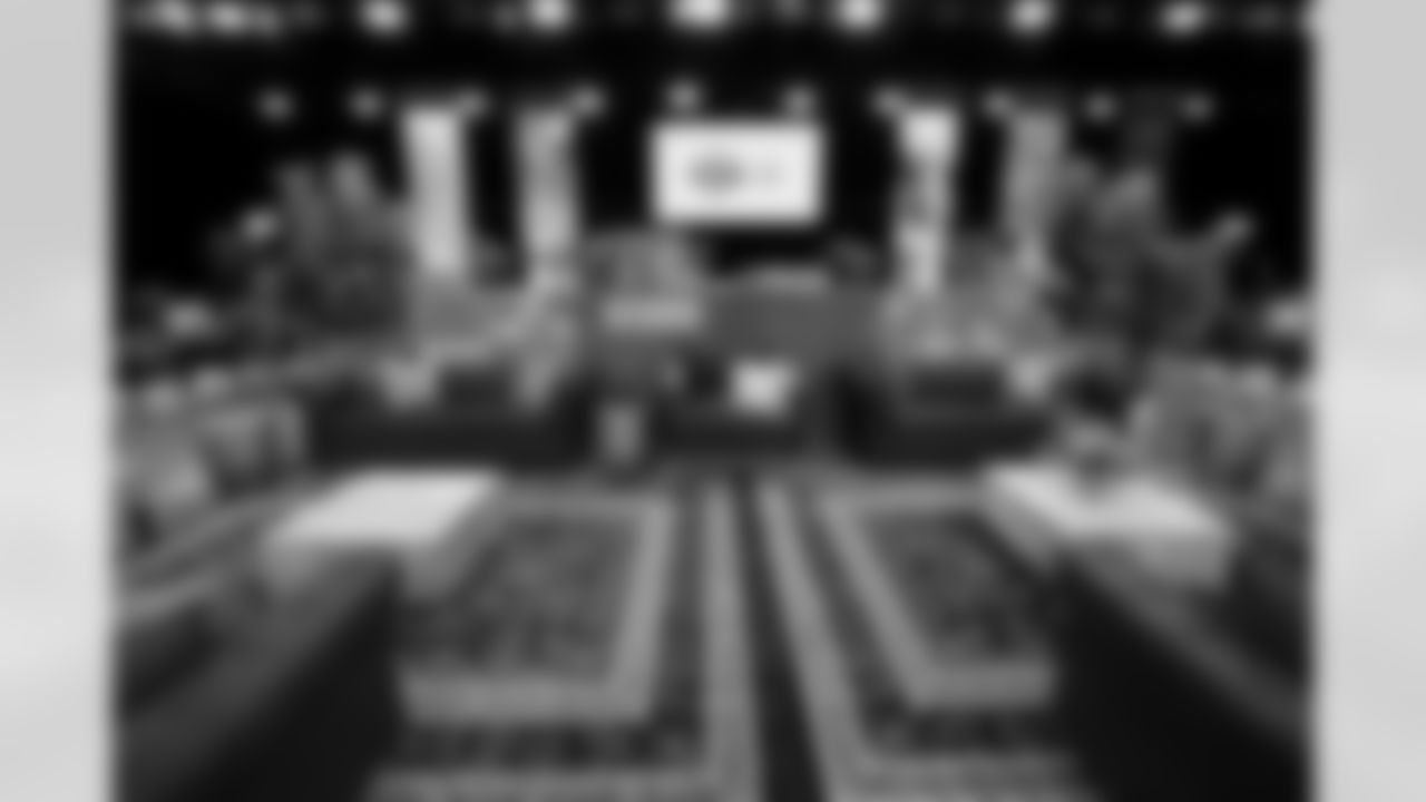 A general view of the green room prior to the 2025 NFL Draft on Thursday, April 24, 2025 in Green Bay, Wisconsin. (Lauren Leigh Bacho/NFL)