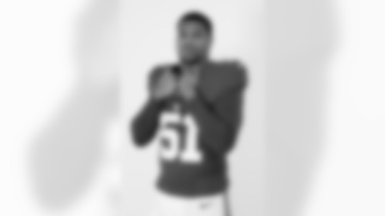 New York Giants defensive end Abdul Carter (51) poses for a portrait during the NFLPA Rookie Premiere on Saturday, May 17, 2025 in Thousand Oaks, Calif. (Ben Liebenberg/NFL)