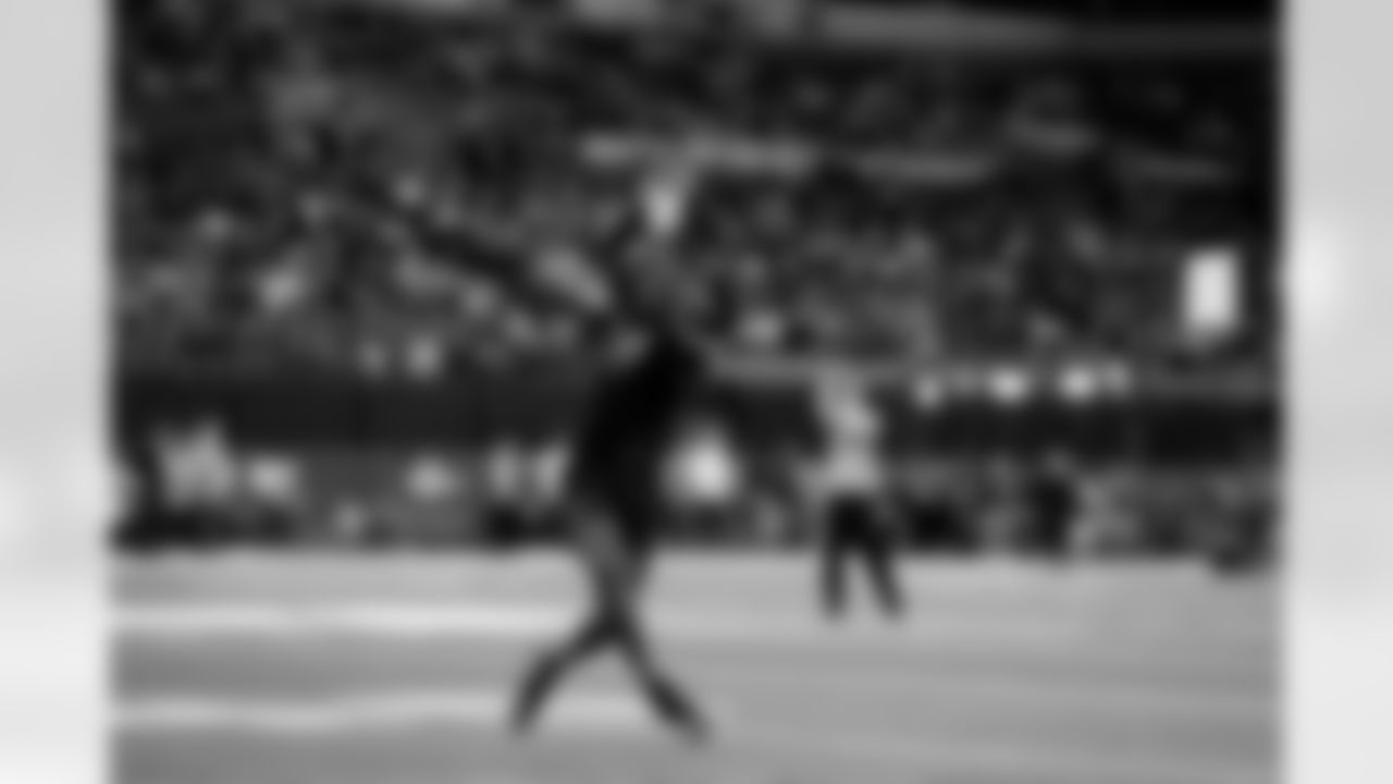 Georgia wide receiver Dillon Bell (04) participates in a drill during the 2026 NFL Scouting Combine on Saturday, February 28, 2026 in Indianapolis, Indiana. (Lauren Leigh Bacho/NFL)