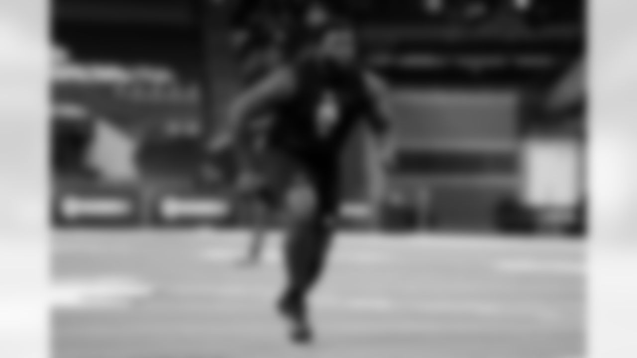 Texas Tech defensive lineman Lee Hunter (15) participates in a drill during the 2026 NFL Scouting Combine on Thursday, February 26, 2026 in Indianapolis, Indiana. (Lauren Leigh Bacho/NFL)