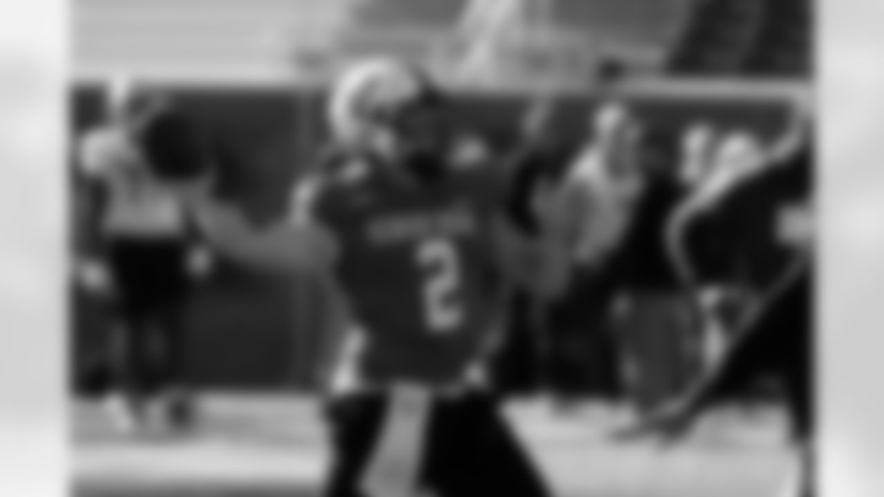 National Team quarterback Diego Pavia (2), of Vanderbilt, runs through drills during practice for the Senior Bowl NCAA college football game Tuesday, Jan. 27, 2026, in Mobile, Ala. (AP Photo/Butch Dill)