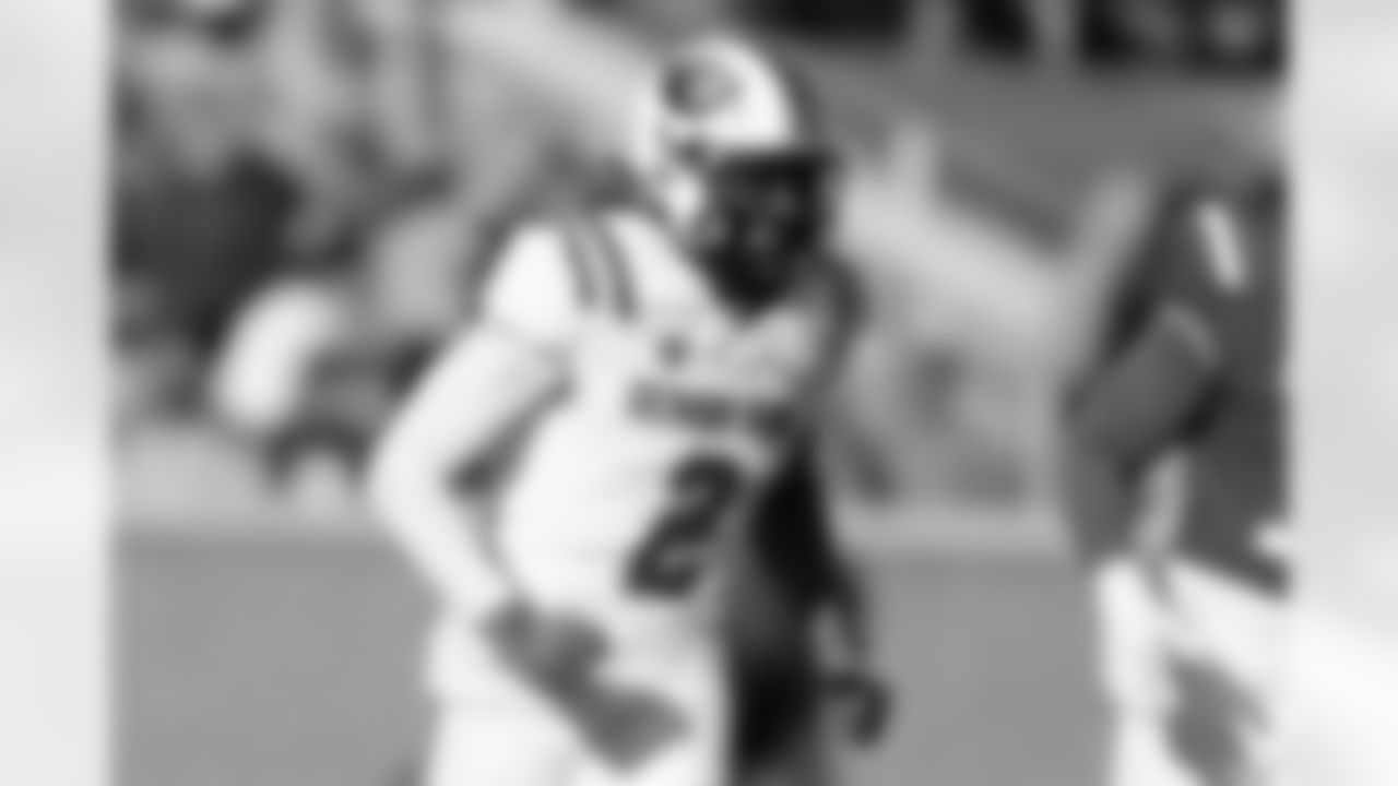 American Team wide receiver Aaron Anderson (2), of South Alabama, during the second half of the Senior Bowl NCAA college football game Saturday, Jan. 31, 2026, in Mobile, Ala. (AP Photo/Butch Dill)