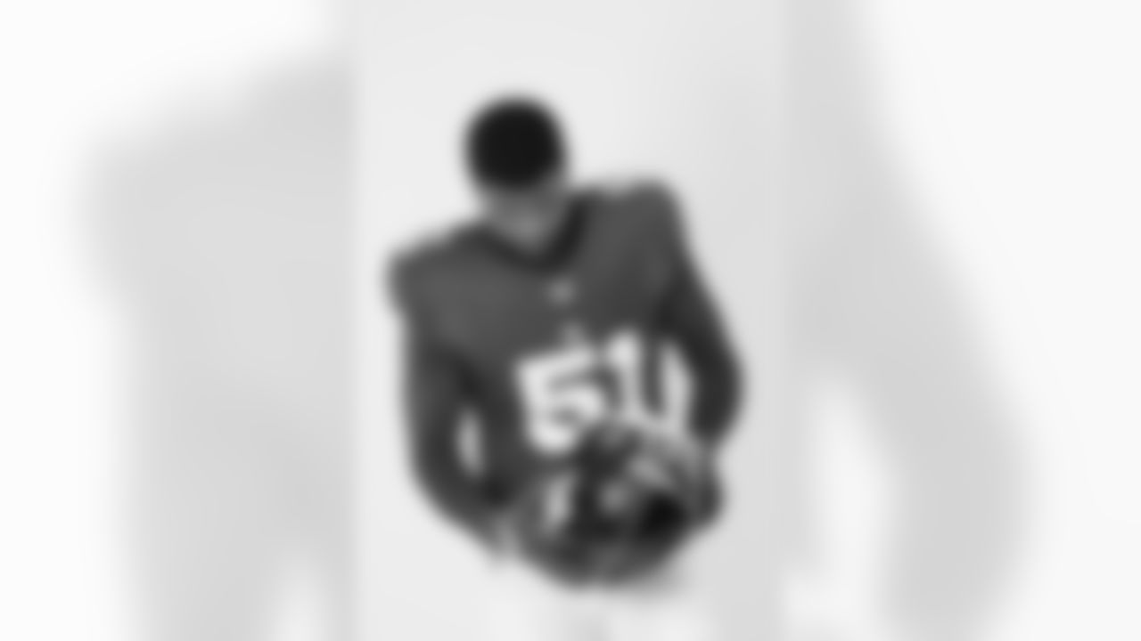 New York Giants defensive end Abdul Carter (51) poses for a portrait during the NFLPA Rookie Premiere on Saturday, May 17, 2025 in Thousand Oaks, Calif. (Ben Liebenberg/NFL)