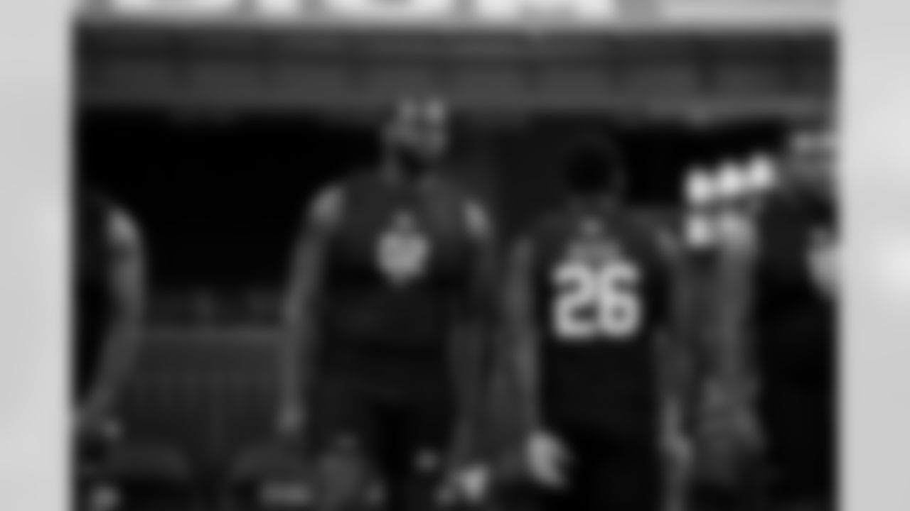 Florida defensive lineman Caleb Banks (02) participates during the 2026 NFL Scouting Combine on Thursday, February 26, 2026 in Indianapolis, Indiana. (Cooper Neill/NFL)