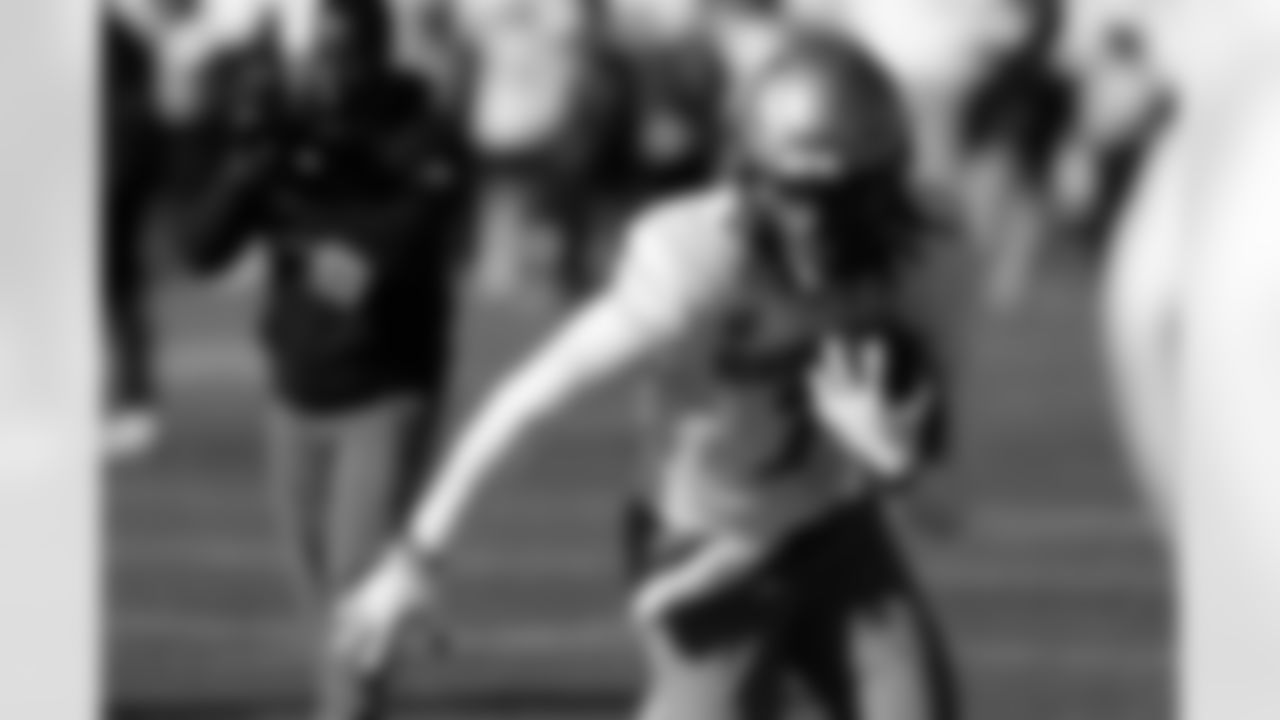 National Team wide receiver Tyren Montgomery (7), of John Carroll, runs through drills during practice for the Senior Bowl NCAA college football game Tuesday, Jan. 27, 2026, in Mobile, Ala. (AP Photo/Butch Dill)