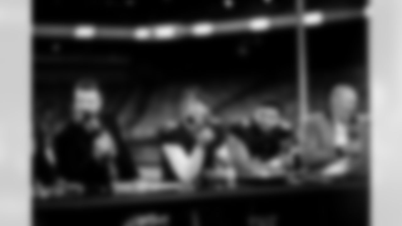 RB Cam Skattebo (44) and QB Jaxson Dart (6)