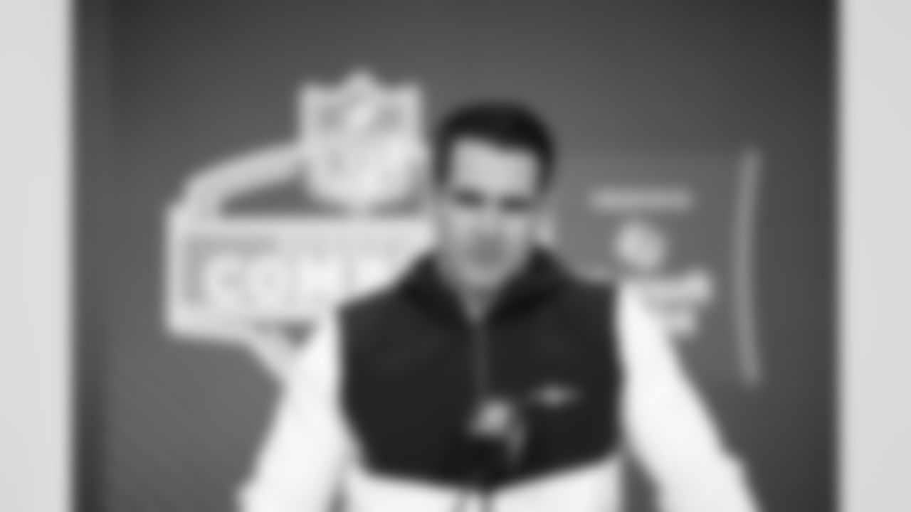 New York Giants general manager Joe Schoen speaks during a press conference at the 2026 NFL Scouting Combine on Tuesday, February 24, 2026 in Indianapolis, Indiana. (Cooper Neill/NFL)