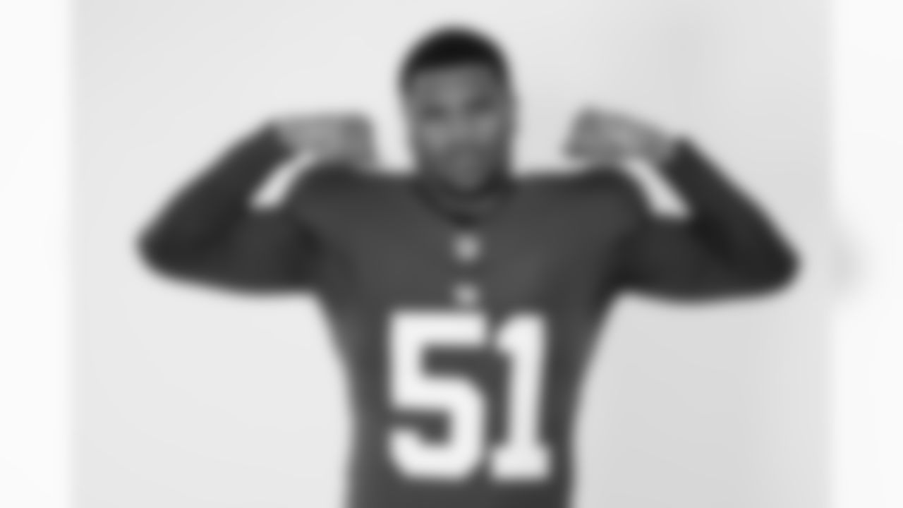 New York Giants defensive end Abdul Carter (51) poses for a portrait during the NFLPA Rookie Premiere on Saturday, May 17, 2025 in Thousand Oaks, Calif. (Ben Liebenberg/NFL)