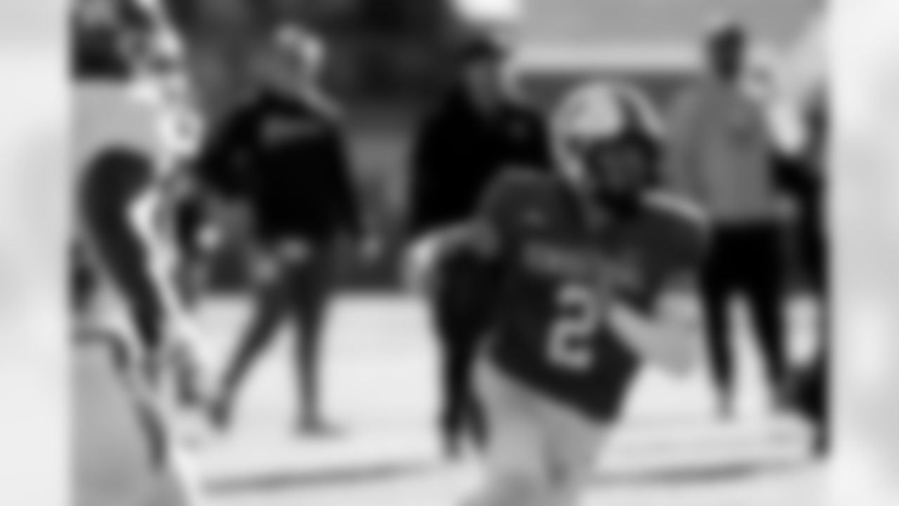 National Team quarterback Diego Pavia (2) of Vanderbilt, carries the ball during practice for the Senior Bowl NCAA college football game Wednesday, Jan. 28, 2026, in Mobile, Ala. (AP Photo/Butch Dill)