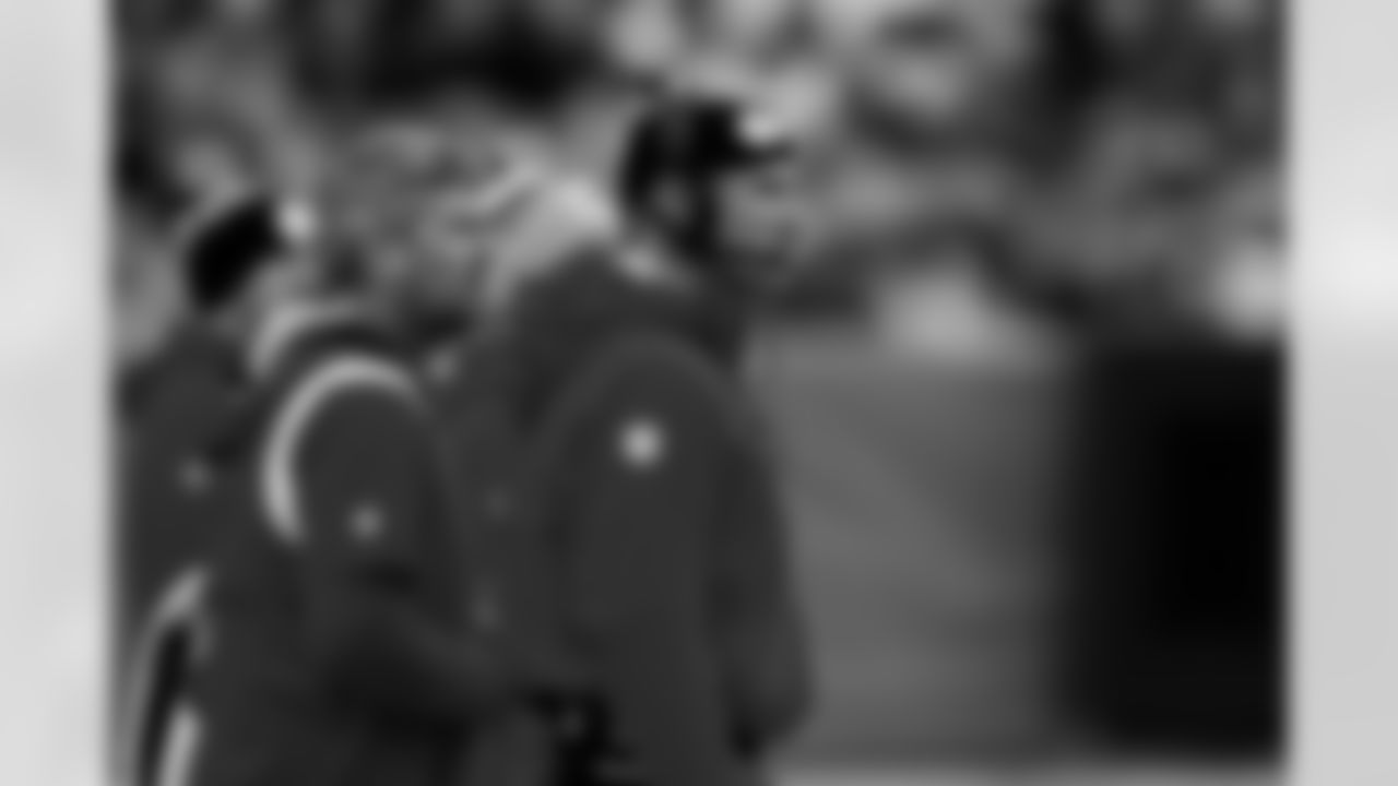 Kansas City Chiefs Quarterbacks Coach/Passing Game Coordinator Mike Kafka during an NFL football game against the Denver Broncos, Saturday, Jan. 8, 2022 in Denver. The Chiefs won 28-24. (Ric Tapia via AP)
