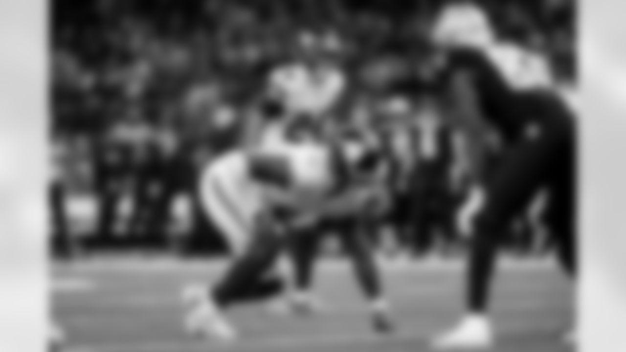 S Dane Belton (24) lines up for a play during an NFL football game against the New Orleans Saints on Sunday, October 5, 2025 at Caesars Superdome in New Orleans. (BRENNAN ASPLEN/NEW YORK GIANTS)